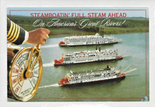 Steamboatin' Full Steam Ahead America's Great Rivers Posted Sleeved GUC picture