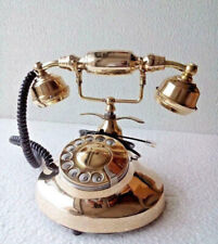 rotary dial desk working telephone Solid brass vintage french victorian style picture
