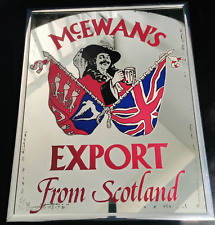 Vintage Mcewans From Scotland Mirrored Bar Sign 14x11  - See Descriprion picture