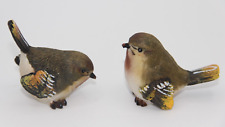 Small Resin Goldcrest Love Bird Figurine Set of 2 picture