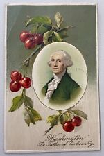 1908 George Washington The Father of His Country Patriotic Postcard embossed picture