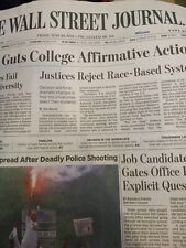 The Wallstreet Journal Friday June 30 2023 Court Guts College Affirmative Action picture