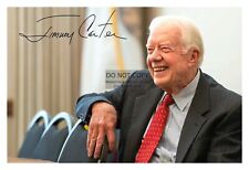 PRESIDENT JIMMY CARTER SMILING AUTOGRAPHED SIGNED 4X6 PHOTO picture