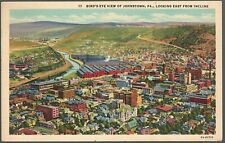 Johnstown Pennsylvania Linen Postcard Birds Eye View picture