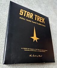 Star Trek Complete Series of 60 22 KT Gold Cards and Binder by Danbury Mint  picture