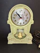 Green Vintage  MASTERCRAFTERS Swinging Girl -  Bakelite Mantel Clock-PARTS ONLY picture