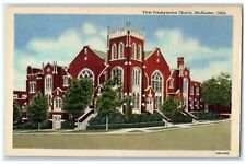 c1930's First Presbyterian Church McAlester Oklahoma OK Vintage Postcard picture