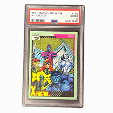 1991 Marvel Universe #154 X-Factor Impel Teams Trading Card X-Men PSA 2 picture
