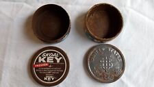 2 Empty Skoal Key Tobacco Snuff Cans Produced at Franklin Park, IL picture