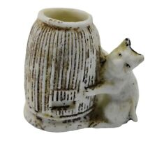Antique Bisque Germany Figural Cat Toothpick Holder picture