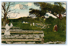 c1910 Fish Flakes on Battery Point Digby Nova Scotia Canada Antique Postcard picture