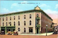 Crawfordsville, IN Indiana  HOTEL RAMSEY  Montgomery County  ca1940's Postcard picture