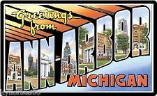 Greetings From Ann Arbor, Michigan Souvenirs Travel Refrigerator Magnet   picture