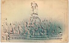 Philadelphia Washington Monument Highly Embossed Monochrome 1901 PA  picture