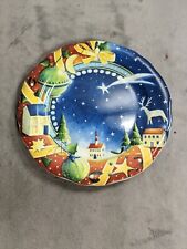 Gien France 1998 Season's Greetings Collector Plate Home Decor 8.5