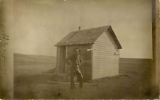 ORIGINAL TINY HOUSE, RPPC, POSTMARKED OELRICHS, SD, HOMESTEAD, POSTCARD (SX 420) picture