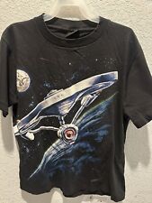 Star Trek Enterprise Vintage 1991 25th Anniversary Shirt 90s Large AOP Wrap M picture