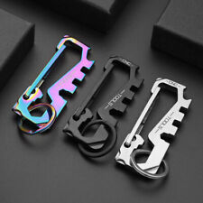 Stainless Steel Climbing Carabiner Key Chain Clip Hook Buckle Key Ring Holder picture