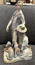 *Rare* Vintage Zaphir Lladro Porcelain Figurine Shepherd with Dog and Goats picture