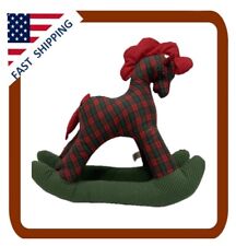Stuffed Vintage Rocking Horse 12x12 Christmas picture