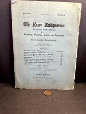 1898 THE ESSEX ANTIQUARIAN, Essex MA Genealogy, History, Biography picture