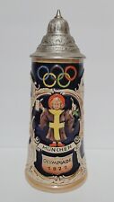 1972 MUNICH SUMMER OLYMPICS LIDDED BEER STEIN SCARCE picture