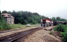RR LARGE PRINT-PITTSBURGH & SHAWMUT P&S Action at Brookville Pa  8/12/1984 picture