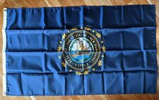 Annin New Hampshire State Flag 3' x 5' Made in USA New Old Stock in Box Grommets picture