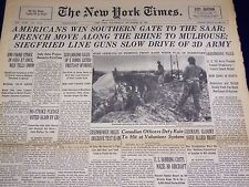 1944 NOVEMBER 22 NEW YORK TIMES - AMERICAN WIN GATE - NT 2607 picture