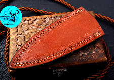 GENUINE HandMade Carved Cow Leather Sheath FOR FOLDING & FIXED BLADE KNIFE 1446 picture