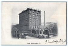 1906 Union Station Pittsburg Pennsylvania Press Newspaper Card Coupon Postcard picture
