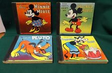 Four 1930s Whitman Publishing Walt Disney Books Mickey Minnie Clara Bell Pluto picture
