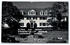 c1940s Alpha Chi Omega University Kansas Lawrence KS RPPC Photo Vintage Postcard picture