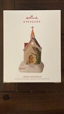 2018 HALLMARK “UPON THIS ROCK” CHURCH ORNAMENT BY DON PALMITER picture