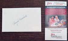 Thurgood Marshall Signed Autographed 3x5 Card JSA Cert US Supreme Court picture