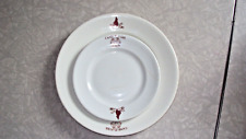 Rare Vintage 1940s 1950s Walker China CAMP FIRE GIRLS Dinner & Bread Plates USA picture