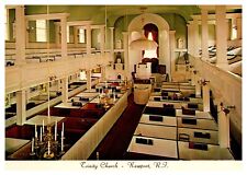 postcard Continental interior of Trinity Church Newport R.I. 4478 picture