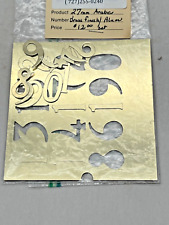 NOS 27mm Arabic Brass Finish/Aluminum  Clock NUMERALS picture
