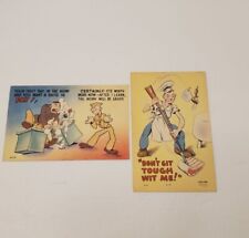 Lot of 2 unused military postcards MWM color-litho picture