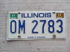 2011 Illinois IL License Plate OM 2783 picture