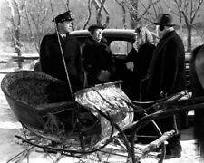 Christmas in Connecticut Dennis Morgan Barbara Stanwyck buggy in snow 8x10 photo picture