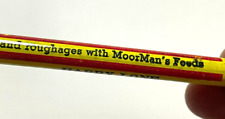 c.1940s Moorman's Feeds Ames Iowa Farm Roughage Grain Wooden Pencil picture