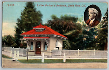 Santa Rosa, California - Luther Burbank's Residence - Vintage Postcard - Posted picture