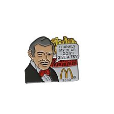 McDonalds European Clark Gable Gone With the Wind Fries Enamel Pin 2000 RARE picture