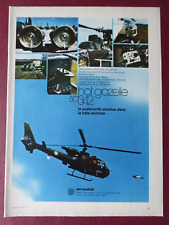 3/1979 PUB AEROSPACE HELICOPTER SA 342 GAZELLE MISSILE HOT ALT FRENCH AD picture