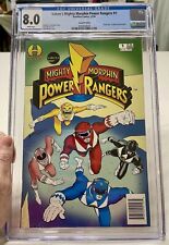 Saban's Mighty Morphin Power Rangers #1 CGC 8.0 Hamilton Comics + Card 1994 picture