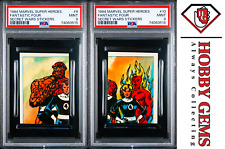 FANTASTIC FOUR PSA 9 1984 Marvel Super Heroes Secret Wars Stickers #9 #10 picture