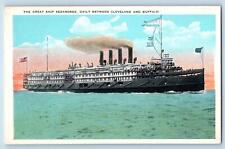 c1920's The Great Ship Seeandbee Between Cleveland & Buffalo New York Postcard picture