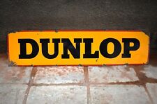 Vintage Dunlop Tyre Tire Sign Porcelain Enamel Advertising Gas Pump Petrol Oil