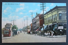 East Main Street Corry PA Unposted DB Postcard picture